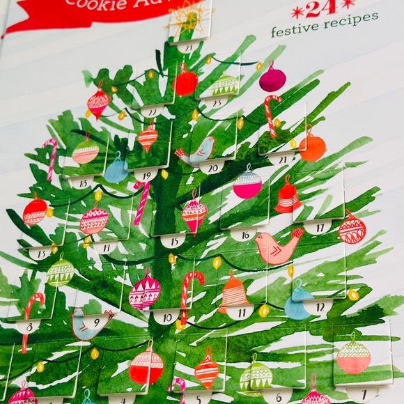 NEW Cookie Advent Cookbook Hardcover Christmas Holiday Cookies Recipe Book - Picture 3 of 14